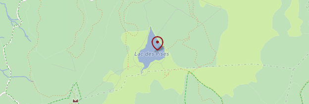Carte Lac des Pises - Languedoc-Roussillon