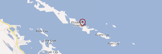 Carte Elizabeth Island - Bahamas