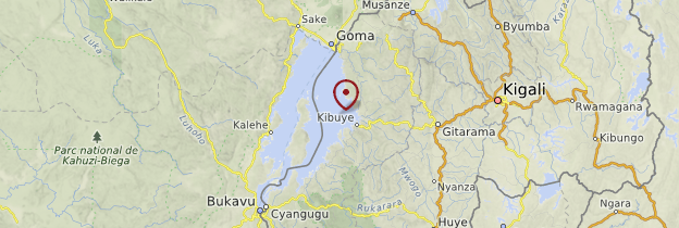 Carte Lac Kivu - Rwanda