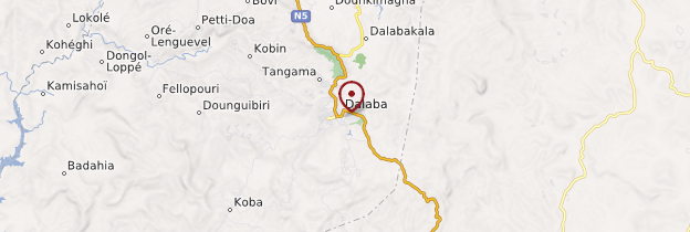Carte Dalaba - Guinée