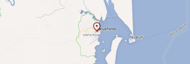 Carte Bluefields - Nicaragua