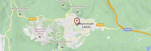 Carte Mammoth Lakes - Californie