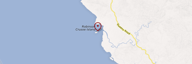 Carte Robinson Crusoe Island - Îles Fidji