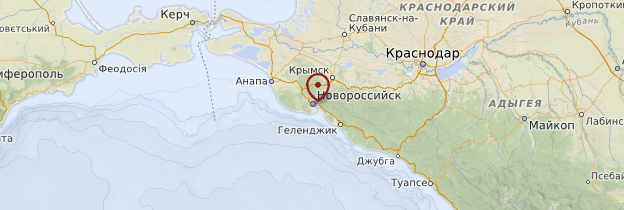Carte Novorossiisk - Russie