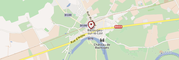 Carte Bazouges-sur-le-Loir - Pays de la Loire