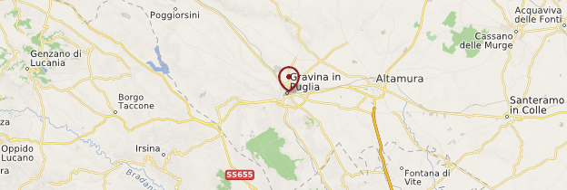 Carte Gravina in Puglia - Pouilles