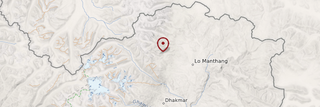 Carte Lo Manthang - Népal