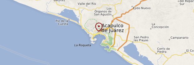 Carte Acapulco - Mexique