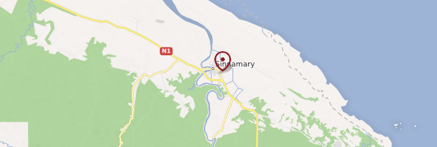 Carte Sinnamary - Guyane