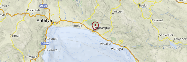 Carte Manavgat - Turquie