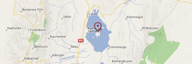 Carte Lac Baringo - Kenya