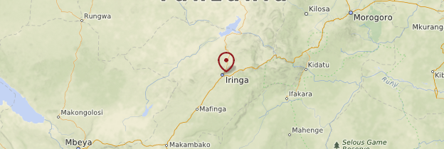 Carte Iringa - Tanzanie