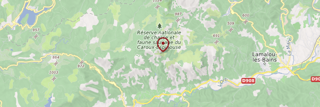 Carte Parc naturel régional du Haut-Languedoc - Languedoc-Roussillon