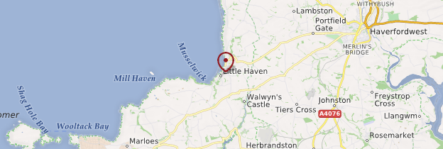 Carte Little Haven - Pays de Galles