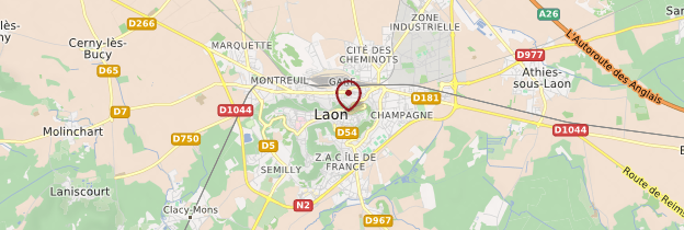 Carte Laon - Picardie