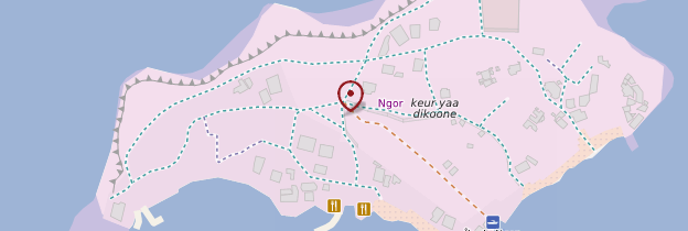 Carte Île de N'Gor - Dakar