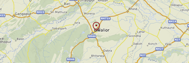 Carte Gwalior - Inde