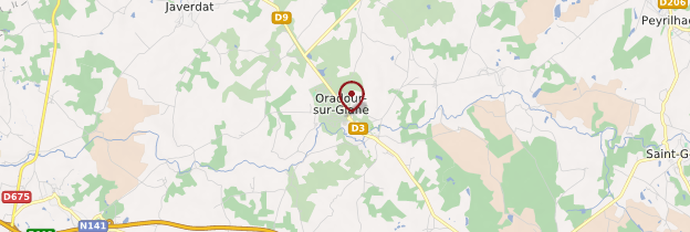 Carte Oradour-sur-Glane - Limousin