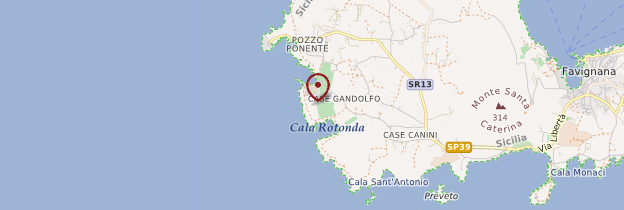 Carte Îles Egadi - Sicile