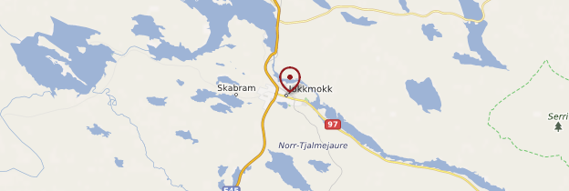 Carte Jokkmokk - Suède
