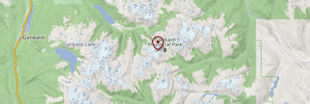 Carte Parc provincial de Garibaldi - Canada