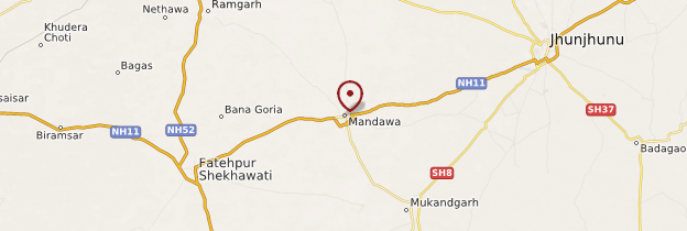 Carte Mandawa - Rajasthan