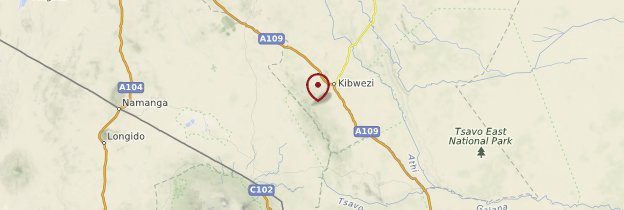 Carte Réserve de Kimana - Kenya