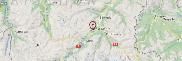 Carte Saint-Moritz - Suisse