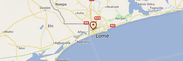 Carte Lomé - Togo
