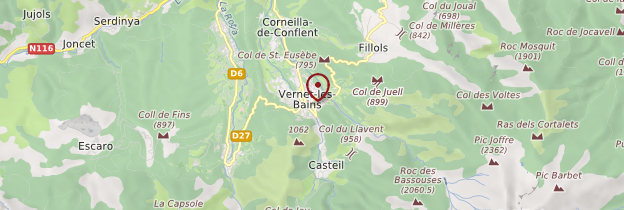 Carte Vernet-les-Bains - Languedoc-Roussillon