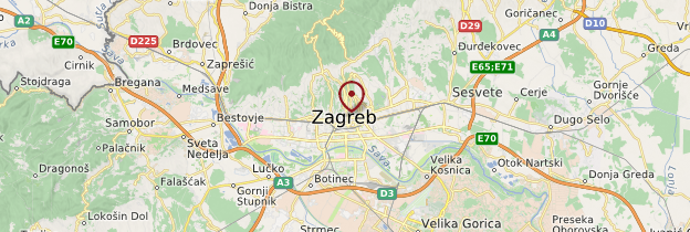 Carte Zagreb - Croatie