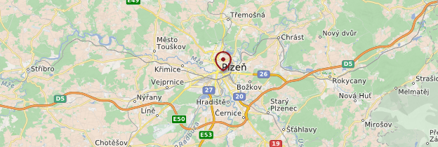 Carte Plzeň - République tchèque