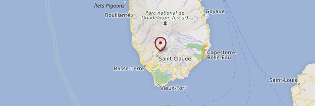 Carte Saint-Claude - Guadeloupe