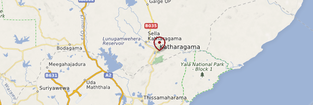 Carte Kataragama - Sri Lanka