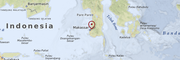 Carte Macassar - Indonésie
