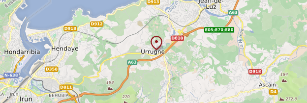 Carte Urrugne - Pays basque et Béarn