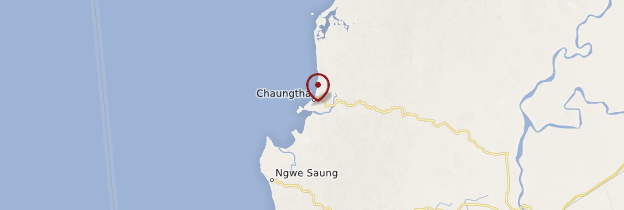Carte Chaungtha Beach - Birmanie