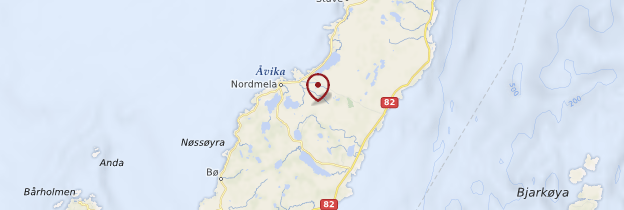 Carte Île d'Andøya - Norvège
