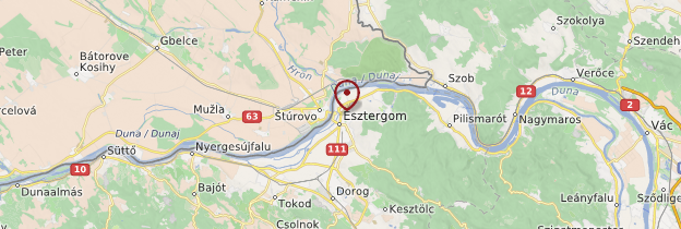 Carte Esztergom - Hongrie