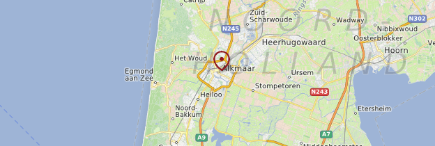 Carte Alkmaar - Pays-Bas
