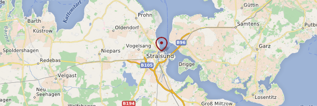 Carte Stralsund - Allemagne