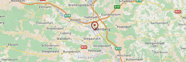 Carte Bamberg - Allemagne