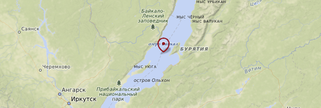 Carte Lac Baïkal - Russie