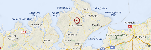 Carte Péninsule d'Inishowen (Inis Eoghain) - Irlande