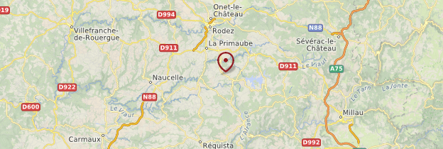 Carte Aveyron - Midi toulousain - Occitanie