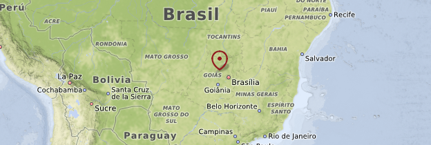 Carte Brasília et Goias - Brésil