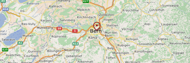 Carte Canton de Berne - Suisse