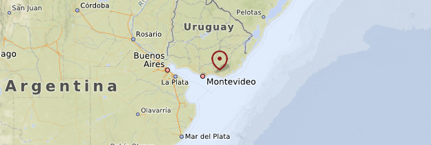 Carte Riviera uruguayenne - Uruguay