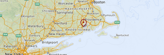 Carte Rhode Island - États-Unis