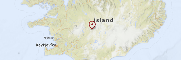Carte Hautes Terres d'Islande (Centre) - Islande